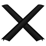 TOVINANNA 2 Stück Hitzebeständige Silikon Lückenabdeckung Herdschutzgitter mit Rutschfestem für Küchenherd und Ofenseiten Flexible Spaltfüllung gegen Krümel und Verschmutzungen