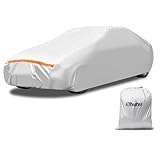 Autoabdeckung Vollgarage, Ohuhu Abdeckplane Auto für Limousine (485-510cm), Auto Abdeckplane Auto Abdeckung Winter & Sommer, Auto Abdeckung Outdoor, Regen Schnee Sonne UV-Schutz