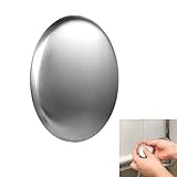 Kisstta Edelstahlseife, 6,5 Cm X 4,5 Cm, Matt Poliertes Silber, Anti-Geruchs-Seife Zur Entfernung Von Gerüchen an Den Händen, Fischgeruch, Knoblauch, Zwiebelrückständen (1 Stück)