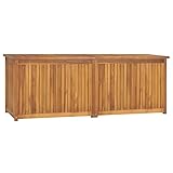 Xichuzi Gartenbox 150x50x55 cm Massivholz Teak, Kissenbox Outdoor WassBerdicht, Auflagenbox, Aufbewahrungsbox, Terrassenschrank, Gartentruhe, Gartenkiste, Garten Aufbewahrung - 318733