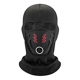 Winter-Gesichtsmaske – Anti-Beschlag-Sturmhaube, warme Fahrrad-Kapuze, winddichter weicher Schild | Skifahren Bergsteigen Outdoor-Sportarten Atmungsaktive Brille Freundliche Kopfbedeckung Kaltes Wette