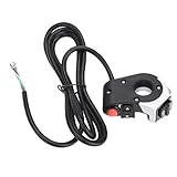 VVBNIN 3 In 1 Lichthupen-Blinkschalterknopf Elektrischer Fahrradscheinwerferklingelschalter Für Mountainbike E-Bike Elektro Für Roller-Lenkerschalter startknopf für Motorrad