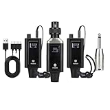 Knoruley UHF Stereo Wireless Monitor-System mit 2 Empfängern Tragbare Echtzeit-Ohrhörer für die Probe der Singer Band