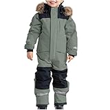 Generisch Schneeanzug Kinder Jungen Skianzug Thermo Skioverall Winter Warm Schneeoverall Winddicht Winteranzug Mit Abnehmbarer Matschanzug Outdoor Softshellanzug (Blue, 12-13 Years)