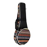 Gepolsterte Mandolinen-Gigbag im A- und F-Stil, weiche Mandolinentasche, Mandolinen-Instrumententasche im Landhausstil mit Zubehör-Aufbewahrungstasche, Mandolinen-Handtaschenrucksack mit Griff und ver