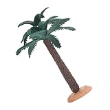 Alipis Künstliche Mini Kunstpalmen mit Sockel PVC Dekorative Landschaftsbäume für Puppenhäuser Dioramen Büro Wohnraumbegrünung Pflegeleicht Vielseitig Einsetzbar als Grüne Raumdekoration