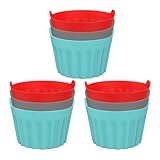 Auflaufförmchen für Luftfritteuse, kreative Kuchenform, Cupcake-Form für Luftfritteuse, Luftfritteusen-Zubehör, Antihaft-Backform für Kuchen, Muffins,