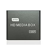 Asyduey Full HD 1080P Media Player Center Multimedia Video Player Media Box mit -Kompatiblem AV USB SD/MMC MKV 264 EU-STECKER