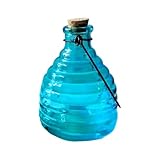 Wespenfallen für den Außenbereich, hängbar, Glasgefäß, Hornissenfallen zum Aufhängen, wiederverwendbar, Fliegenbienenenbekämpfung für Zuhause, Garten, Hof, Baum, Bauernhof, Outdoor