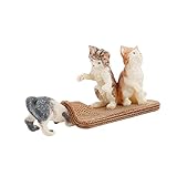 YARNOW 1 Stück Kunststoff Katzenmodell Dekofigur Realistisches Tierornament für Stilvolle Heimdekoration Niedliche Katzenfigur für Wohnzimmer und Schlafzimmer Leicht