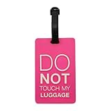 AsrMyjcx Gepäckanhänger, Kofferanhänger, Geschenk, Pink, modisches Boarding-Gepäcketikett für Koffer, Flugzeug, Reise, Rucksack, Outdoor