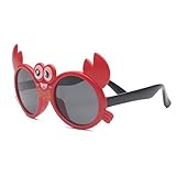 Silikon Kinder polarisierte Sonnenbrille Cartoon Krabbe niedliche Sonnenbrille UV -Schutzbrille