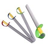 Schaumstoffschwert für Kinder 4 Stück 53 cm lang EVA-Schaumstoffschwert Spielzeug sicheres weiches wasserdichtes Cosplay-Schwert für den Kindergarten Performance-Requisiten Schaumstoffschwerter