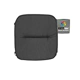 KETTtex EXKLUSIV Auflage Hocker Agora anthrazit I Barhocker Polster 50x50x9cm I spinndüsengefärbter Stoff I KTH3 Sitzauflage I Pflegeleichte und widerstandsfähige Hockerauflage I Dessin 2710