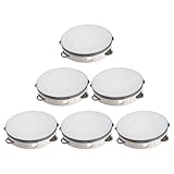 Kinder-Tamburin – 6-Zoll-Handtrommel, farbenfrohes Schlagzeug, lustiges Musikinstrument, langlebiges, leichtes Design | 6-teiliges pädagogisches Rhythmus-Set für -Partys, Kirchentanz, Spielaktivitä