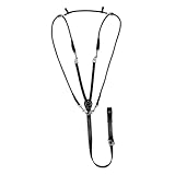 Bambon Acaval aus italienischem Leder und Nylon, rund, Größe und Farben sortiert, FULL, Schwarz , 1