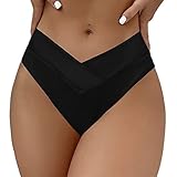 Generisch Bikinihose Damen Brazilian, Bikini Hose Tanga Sexy Hoher Beinausschnitt, Bikinihosen High Cut High Waist für Damen, V-Schnitt Bikinis Unterteil Bottom String Cheeky Hipster Slip Badehose