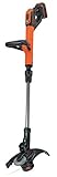 Black+Decker Akku-Rasentrimmer (18V 2,0Ah, 28 cm Schnittbreite, Powercommand Easy Feed, inkl. Akku und Ladegerät) STC1820EPC