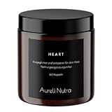 AURELI NUTRA Heart – 60 vegane Kapseln für eine starke Herz-Kreislauf-Gesundheit | Mit Coenzym Q10, OPC & Vitamin B1 | Unterstützt Herzfunktion & Gefäßschutz