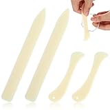 Aysatogc 4 Stück Falzbein aus Knochen Falzbein für Papier Bonefolder Falzbrett Folder Schneide Bags Falzmaschinen Falzstift für Karten, Umschläge Und Boxen DIY