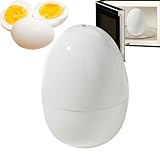 Eierkocher für die Mikrowelle – Kochen mit einem Eierkocher, leicht zu kochen, hart oder weich zum Kochen, Küchengerät für die schnelle Zubereitung für ein Frühstück, ein Design