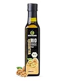 Kräuterland Bio Walnussöl 250ml, Walnusskernöl, nativ, kaltgepresst, glasflasche - Speiseöl zum Kochen, Backen & Salate - Nussöl in Premium Qualität