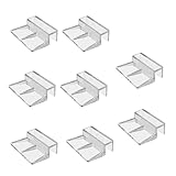 JTQYFI 8pieces Rahmenlose Aquarien Deckelclip Easy Installation Acrylunterstützung Für Fischtank Aquarien Abdeckungen Halterung Halterungen