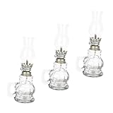 FUNOMOCYA 3 Stück Kerosin-Laterne groß Paraffin alte Petroleumlampe Öllampe tischlampe the desk lamp tischlicht Hochzeit Petroleumlampe Handwerk Petroleumlampe Baumwolldocht
