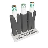 Nix Geburtstags Geschenk - Nichts Buchstaben mit Öffnung für Geldscheine - Weihnachten Geldgeschenk Verpackung - Originelle Geschenke für Frauen und Männer, Kreatives Geburtstagsgeschenk für Frauen