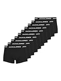 JACK & JONES Herren Jacsolid Trunks 10 Packs Boxershorts, Schwarz, M EU