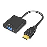 Yoezuo HDMI zu VGA, Full HD HDMI auf VGA Adapter 1080P Stecker, für Computer, Desktop, Laptop, PC, Monitor, Projektor, HDTV, Chromebook, Raspberry Pi, Roku, Xbox und mehr