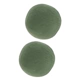 UTHCLO 2 Stück Grüne Steckmasse Kugel Leichter Runder Blumensteckschaum für Frische Blumenarrangements Wiederverwendbar für Hochzeiten Partys Garten-DIY und Saisonale Dekoration