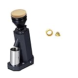 Elektrische Kaffeemühle Titan Grat Metall Grat Getreidetrichter Kleine Espresso Mühle Espresso Maschine 110-220V (Color : BA cylinder TT burr, Size : CN_US_220V-240V)