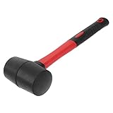 Hemobllo Gummihammer Einrahmungshammer Setzhammer Pflasterhammer Hammer mit weichem Kopf Hammer für nicht werkzeug kleiner Hammer Bodenverlegehammer weicher Hammer Black