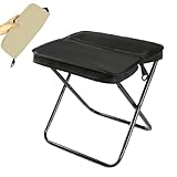 Tragbarer Klapphocker für Outdoor-Aktivitäten, leicht und kompakt, ideal zum Wandern, Camping, Angeln und Picknicks, inklusive Tragetasche