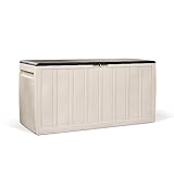 XXL Kissenbox/Auflagenbox Leonardo in Creme-Weiß mit 270 Liter Nutzvolumen- robust, abwaschbar und einfach im Aufbau
