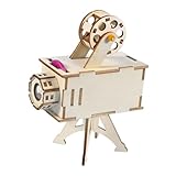 JOINPAYA 1 Satz Projektorspielzeug Fernbedienung Kinderküche Konstruktionsspielzeug Kleinkindspielzeug LKW Kinderspielzeug Wissenschaftsprojektor-bausatz Birke Beige