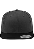Flexfit Unisex Classic Snapback 2-Tone Cap Kappen, Charcoal/Black, One Size