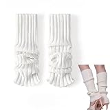 LBJFYHJN Stulpen Damen, Lange Gestrickt Beinwärmer, Langer Beinstulpen aus Crochet, Leg Warmers Für Winter, Langer Beinwärmer für Damen und Mädchen