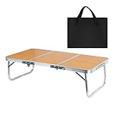 Sghtil Klappbarer Campingtisch | tragbarer Picknicktisch | Leichtgewichtiger Klapptisch für Picknick, Reisen, Outdoor-Aktivitäten, Garten, Strand