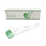 KOI BEAUTY Dermaroller 0,5 mm -200 ECHTE NADELN, Professionelles Microneedling für Mann Frau zuhause, Derma Roller Haarwachstum, Bartroller Bartwuchs, Nadelroller für kopfhaut Haare, Gesicht &Körper