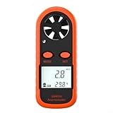 ZYNCUE Windgeschwindigkeitsmesser, leicht, digital, digital, Handanemometer, Windgeschwindigkeitsmesser, Flügel-Anemometer für Outdoor-Aktivitäten, elektrische Ventilatoren