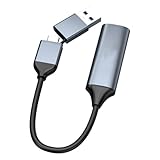 Fahoujs USB C 4K Video Grabber Erfassen Karten Getriebe Für Online Lehr Und Videokonferenz Video