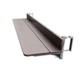 ZYYLIVR Höhenverstellbarer Klappbarer Balkonhängetisch, Praktischer Hängender Balkontisch Für Geländer, Für Balkon, Garten Und Terrasse(37x80cm/14.6x31.5in)