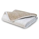 Jutta Matratzenunterlage 90x200 cm - 100% Reine Naturjute - Schützt Ihre wertvolle Matratze und den Lattenrost - Matratzenschoner