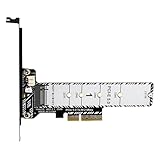 Festplatten-Konverterkarte, PCIe 5.0 auf M.2, Hochgeschwindigkeitsadapter, Adapter mit Kühlkörper für Datenübertragung und Sicherung, PC, Desktop, Arbeitsplatz, Speicher Mu