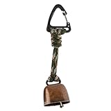 Bärenglocken für Camping, Anti-Verlust-Glocke – Notfall-Kuhglocke mit Umhängeband und Karabiner, für Wandern, Camping, Rucksackreisen, Outdoor, Klettern, Damen