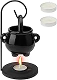 HENGBIRD Duftlampe für ätherische Öle, Keramik, Hängender Kessel Wachsbrenner, Stövchen für ätherische Öle, Duftöl und Duftwachs für Zuhause, Büro, Spa, Yoga, Meditation