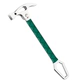 Faltbarer Klauenhammer Nagelzieher für Heimgebrauch, einstellbarer Klauenwinkel, Kohlenstoffstahl, 11.34 Zoll, multifunktional mit Schraubenlöchern