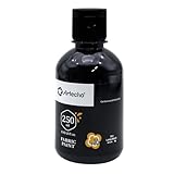 Artecho Atecho Lampenschwarz Textilfarbe waschmaschinenfest, waschfeste Stoffmalfarben (250ml) in Flaschen mit Pinseln, Vorlagen, wasserfeste Stofffarben für Kinder auf T-Shirt, Schuhe, Jeans, Tasche